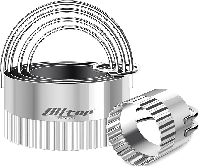 ALLTOP 5 Piece Round Biscuit Cutters by ALLTOP