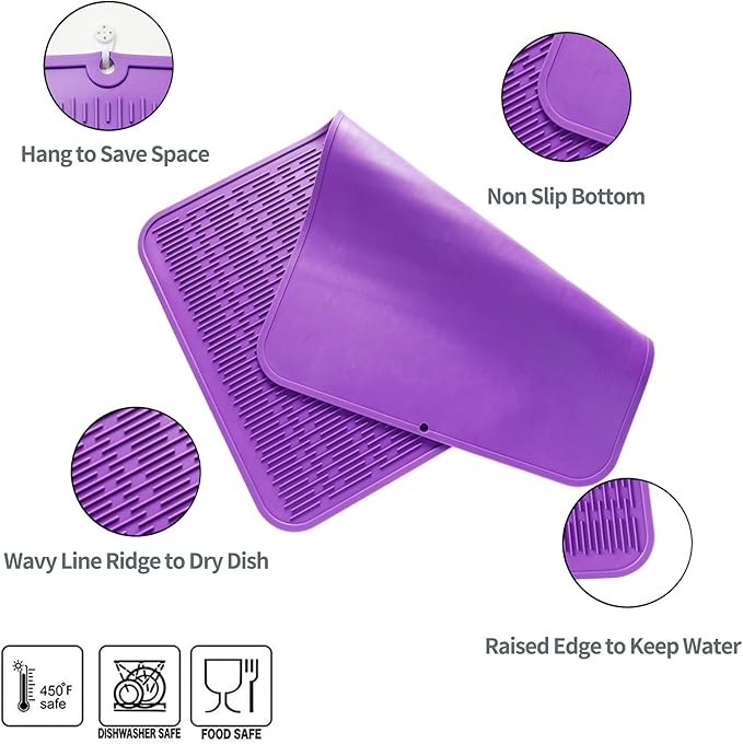 MicoYang Silicone Dish Drying Mat - Image 3