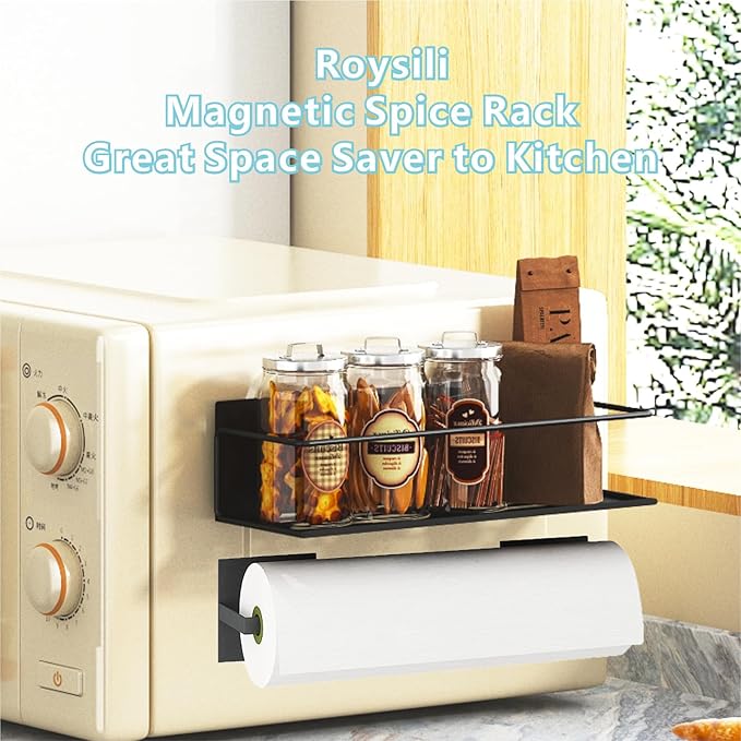 Magnetic Spice Rack For Refrigerator, Magnetic Fridge Shelf For Kitchen - Image 7