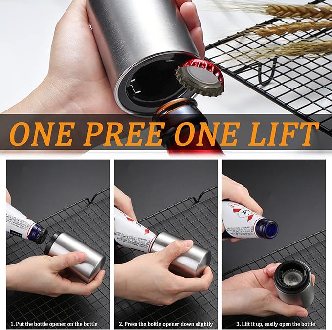 3 Pieces Automatic Magnetic Beer Bottle Opener, Portable Pop the Top Wine - Image 6