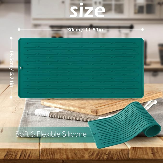 GeeRic Dish Drying Mats, Heat-resistant Silicone Mat - Image 2