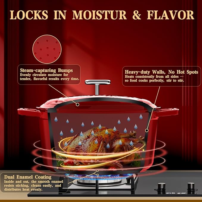 Enameled Cast Iron Dutch Oven - Image 5
