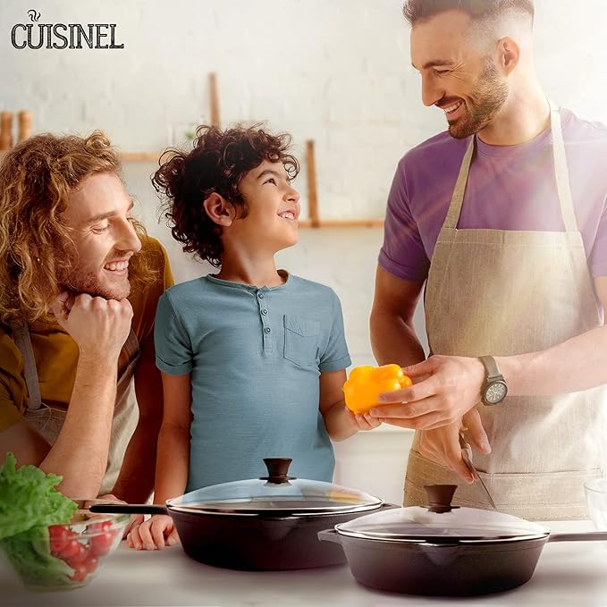 Cuisinel Cast Iron Skillet Set - Image 2