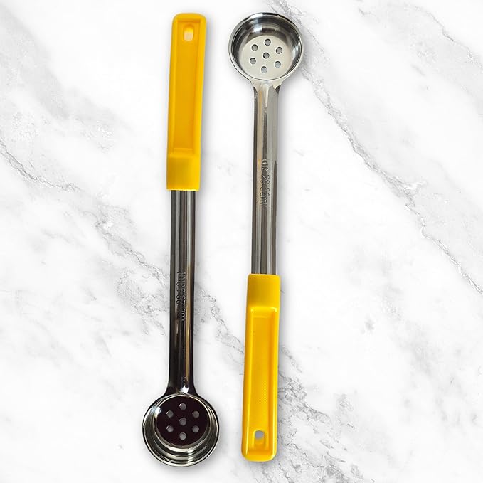1 Ounce Slotted Stainless Steel Portion Control Ladle Spoon - Image 8