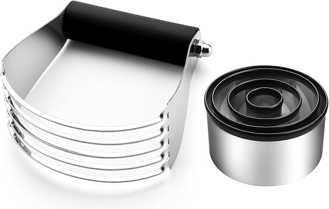 Spring Chef Large Dough Blender & Biscuit Cutter Set, Heavy Duty Stainless by SpringChef