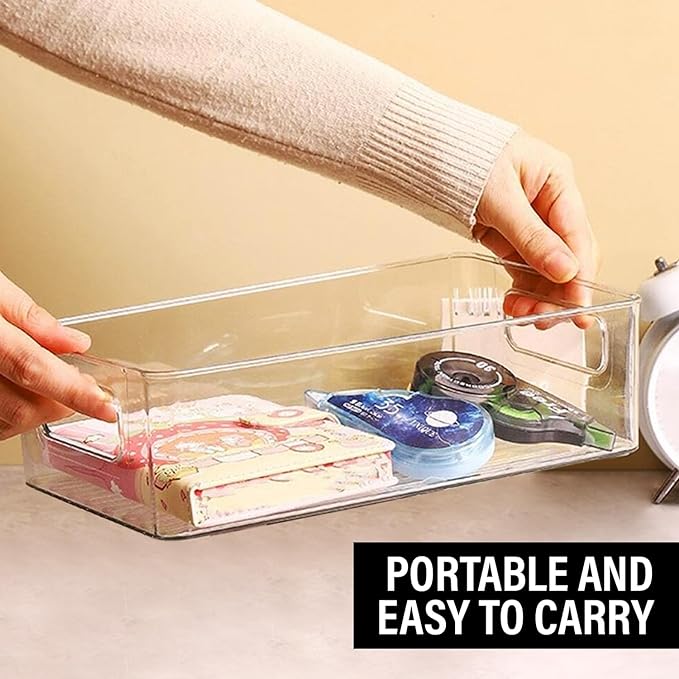 Clear Plastic Storage Bins, Pantry Organizers and Storage, Kitchen Organization - Image 6