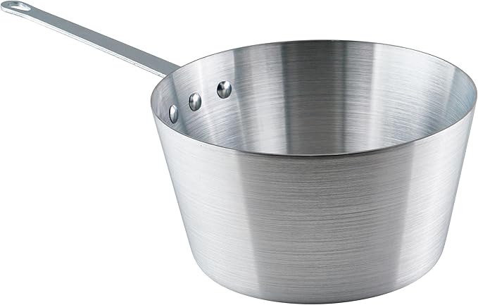 Winco Heavy-Duty Aluminum Tapered Sauce Pan, 5 Quart by Winco