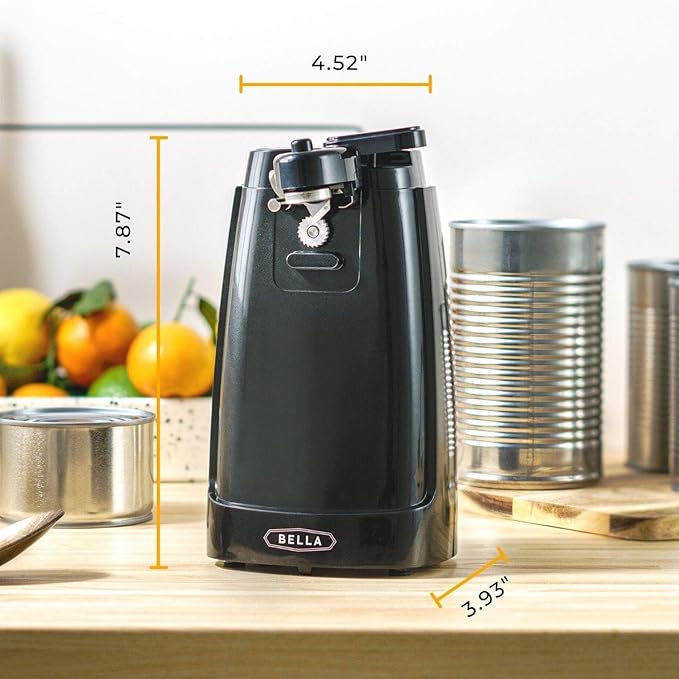 bella Electric Can Opener and Knife Sharpener, Removable Cutting Lever - Image 2