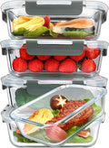 M MCIRCO [5-Packs, 36 Oz Glass Meal Prep Containers by MMCIRCO