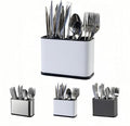 LIBODOUR Utensil Holder, Stainless Steel Caddy Counter, Spoon holder, 4 by ModernandFarmhouseUtensilHolder