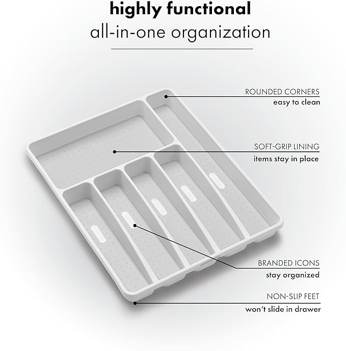 madesmart Classic Large Silverware Tray - Image 5