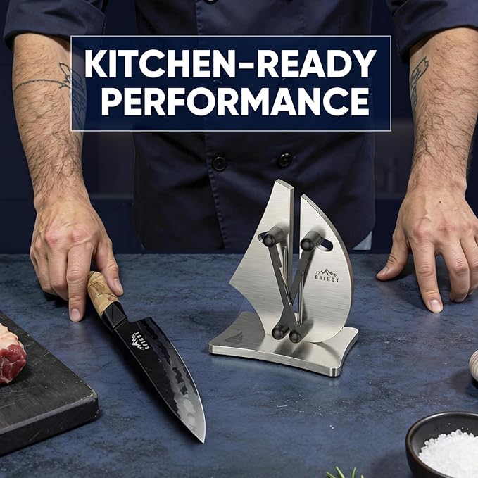 VN3 Professional Knife Sharpener | 3-Action Streamlined Sailboat Design - Image 7
