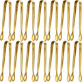 Gejoy 12 Pcs Ice Tongs Mini Sugar Tongs 4.3 Inch Stainless Steel Mini Tiny by Unknown