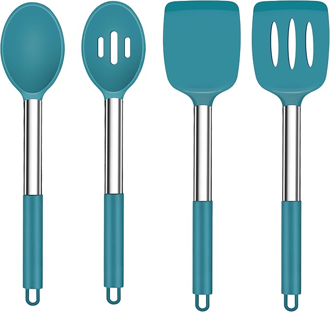 TeamFar Cooking Utensils Set, for Non-stick Cookware Flipping Frying Draining by TeamFar