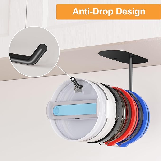 2 Pack Tumbler Lid Organizer, Space Saving Cup Lid Organizer - Image 4