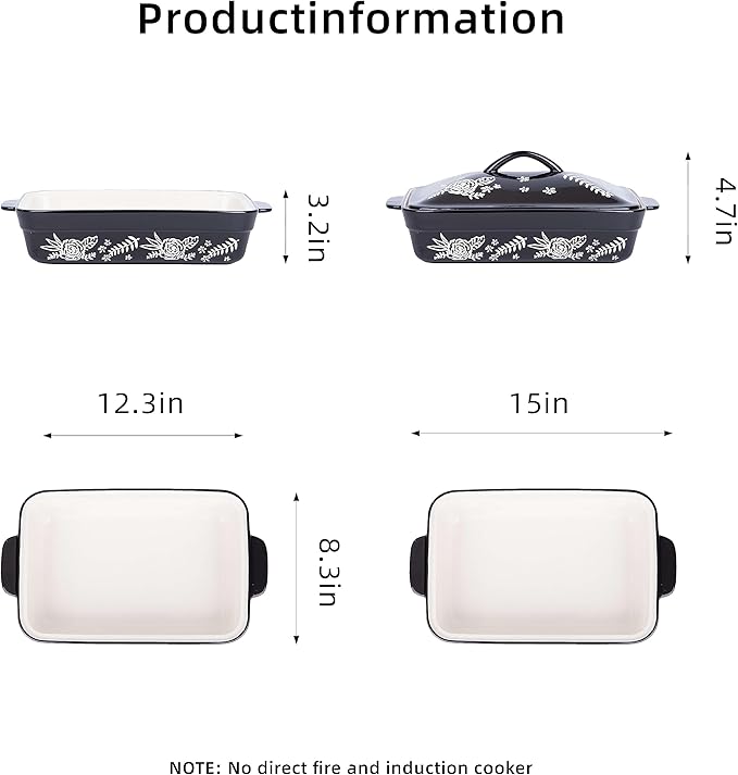 Casserole Dish With Lid Casserole Dishes - Image 2