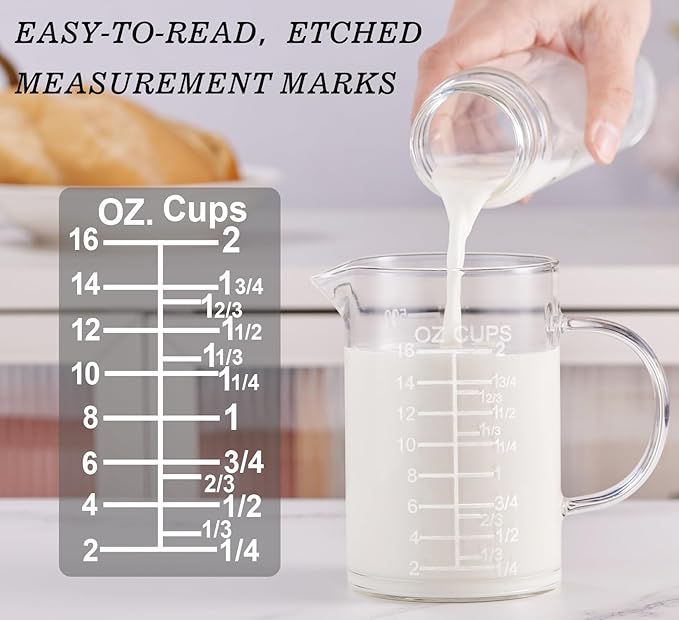 Ackers Etched Graduated Glass Measuring Cup - Image 4