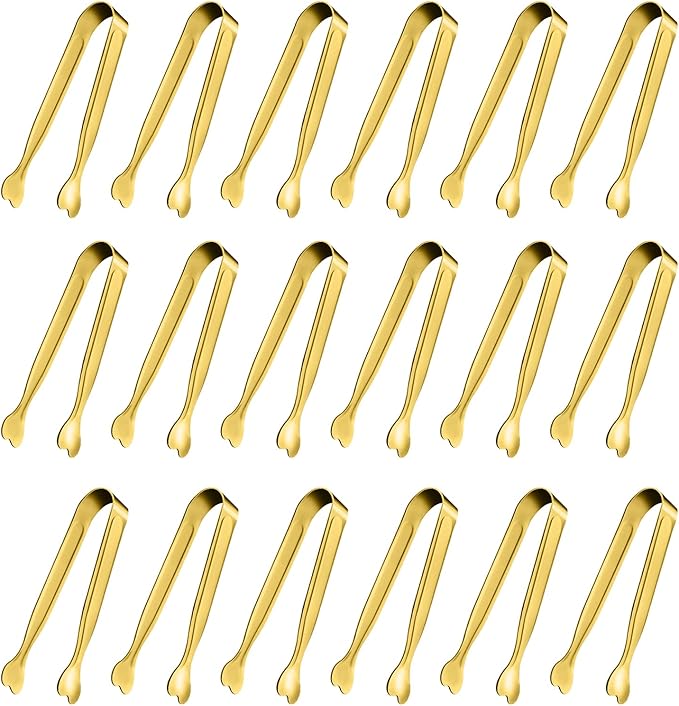 Mini Serving Tongs, Anytrp 18-Packs Stainless Steel Sugar Tongs, 4.3 inch Ice by Unknown