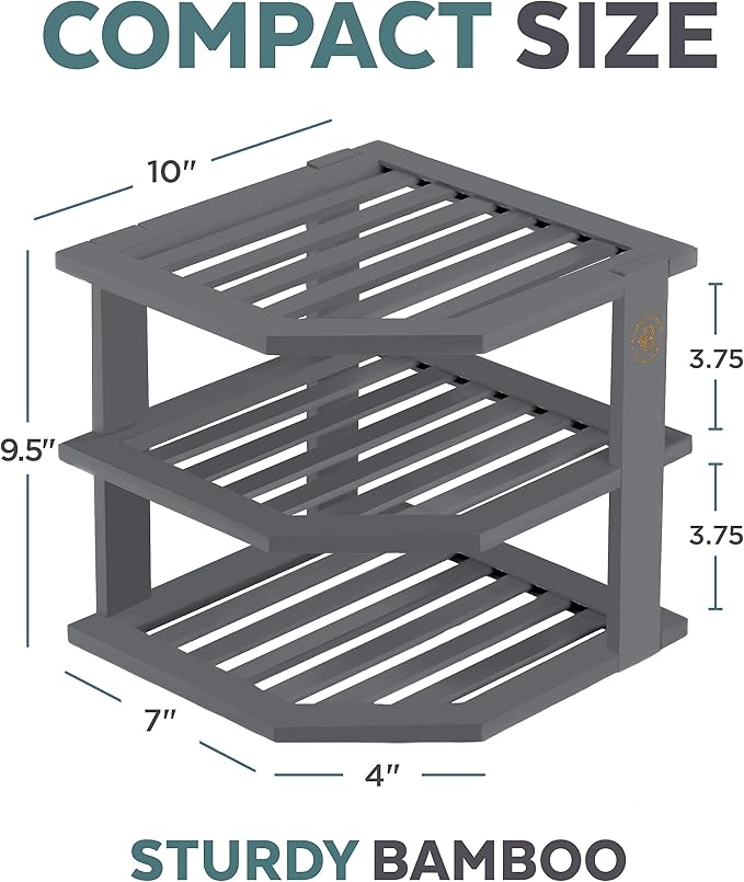 Bambüsi Plate Organizer for Cabinet - Image 3