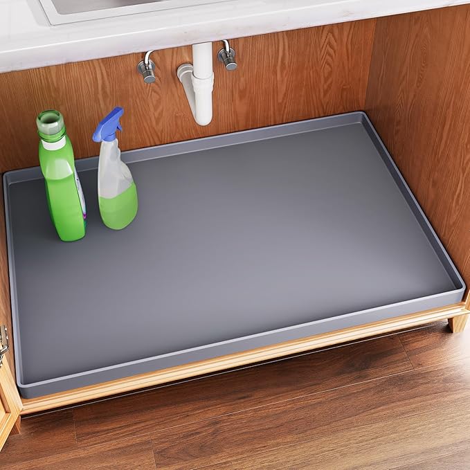 FLATO Waterproof Under Sink Mat 28" x 22" Shelf Liner by Unknown