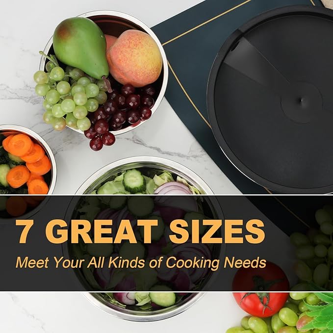 Hunnycook 7 Piece Mixing Bowls - Image 4
