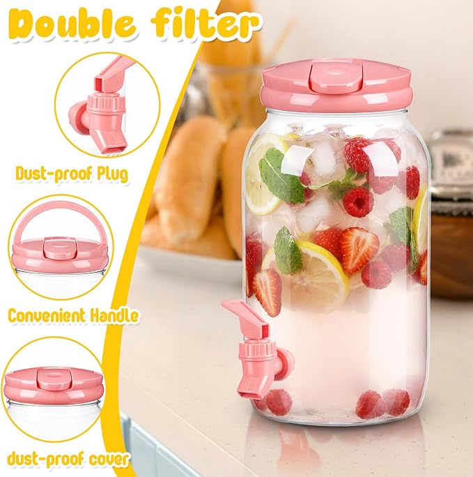 Havawish 2 Pcs 1 Gallon Plastic Beverage Dispenser - Image 2