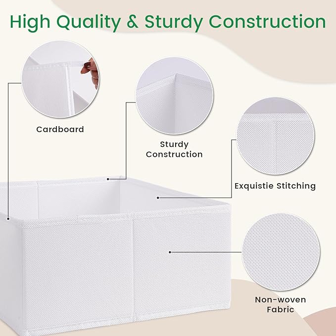 Criusia 16 Pack Underwear Drawer Organizer, Drawer Organizer Clothes, Foldable - Image 4