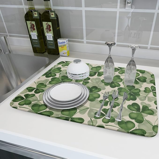 St Patrick's Day Dish Drying Mat - Image 6