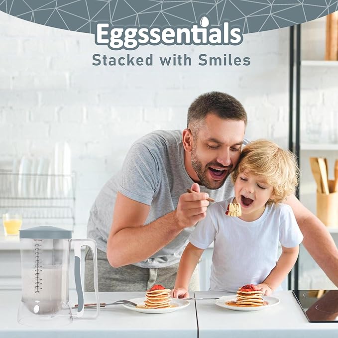 Eggssentials Pancake Dispenser – Easy Control Cake Mix Dispenser - Image 2