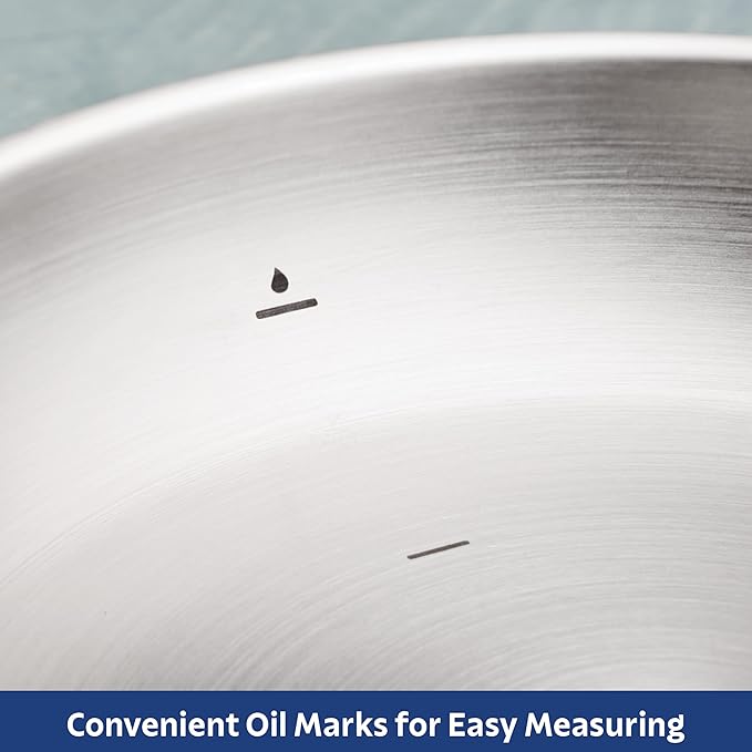 Tramontina Tempo Tri-Ply Base Stainless Steel 12-Inch Large Frying Pan - Image 4