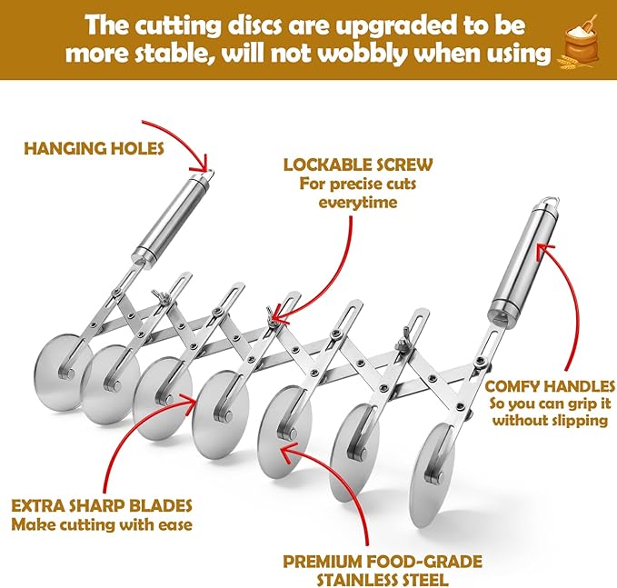 Juome 7 Wheel Pastry Cutter - Image 5
