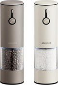 Stainless Steel Rechargeable Electric Salt and Pepper Grinder Set – USB Charging by GORMODEOfficial