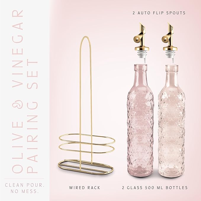 COOK WITH COLOR Glass Olive Oil Bottle Dispenser - Image 3