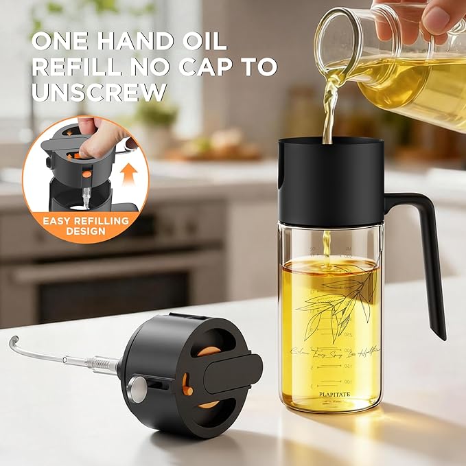 PLAPITATE 2Pcs 17oz Premium Olive Oil Sprayer - Image 5