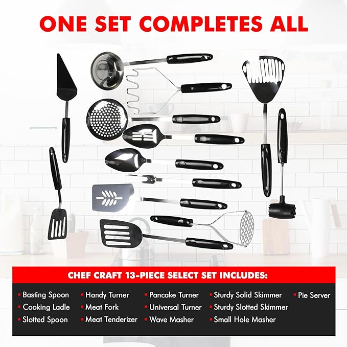 Chef Craft Select Sturdy Skimmer, 13.25 inch, Stainless Steel - Image 4