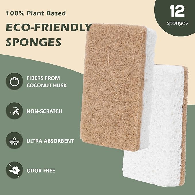 Isshah Plant-Based Kitchen Sponges - Image 2