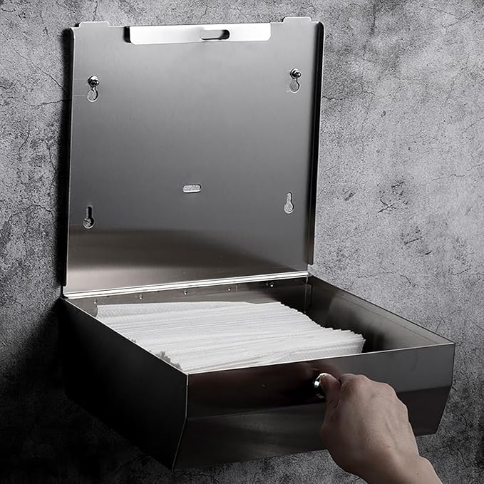 Comercial Paper Towel Dispenser Wall Mount, Stainless Steel Hand Towel Dispenser - Image 2