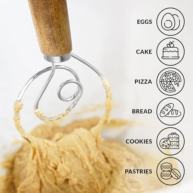 Zulay Kitchen 13-Inch Danish Dough Whisk - Image 6