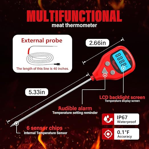 AWLKIM Digital Meat Thermometer - Image 2