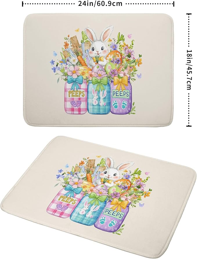 Easter Bunny Carrots Dish Drying Mat - Image 2