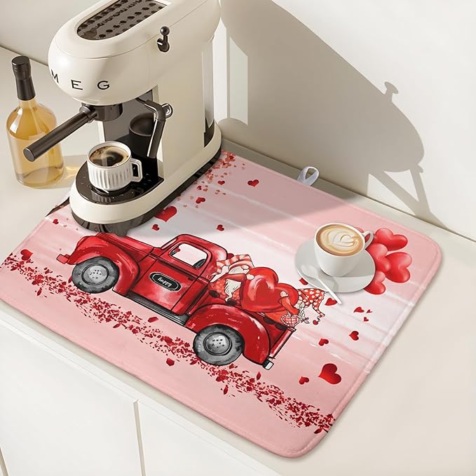 Valentine's Day Dish Drying Mats - Image 7