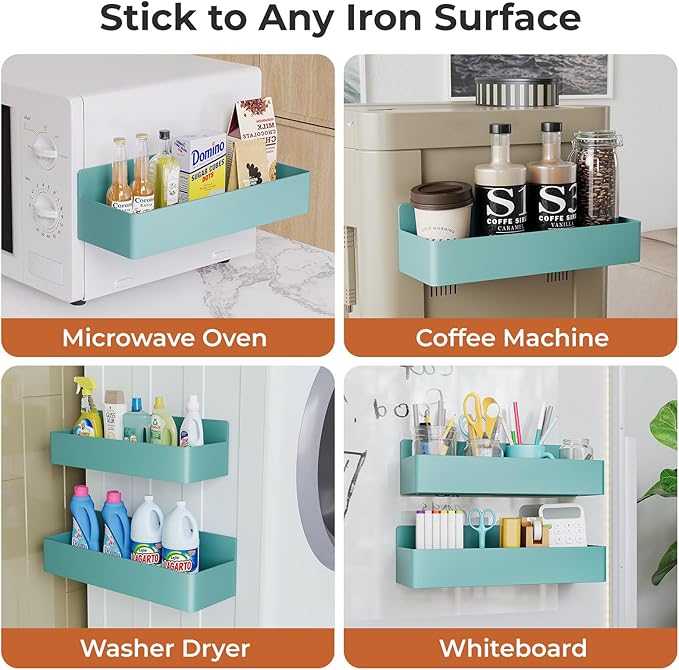 Mystozer Magnetic Spice Rack for Refrigerator, Kitchen Organizer and Storage - Image 6