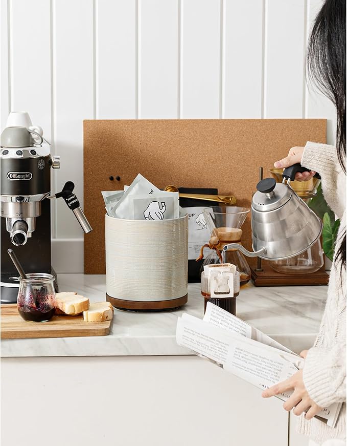 Utensil Holder, 360° Rotating Extra Large Ceramic Kitchen Utensil Holder - Image 8