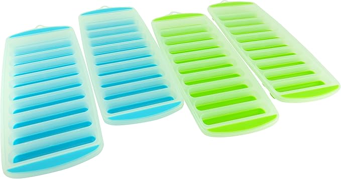 Meadow Lane Ice Stick/Cube Tray, Teal Blue, Narrow and Long - Image 9