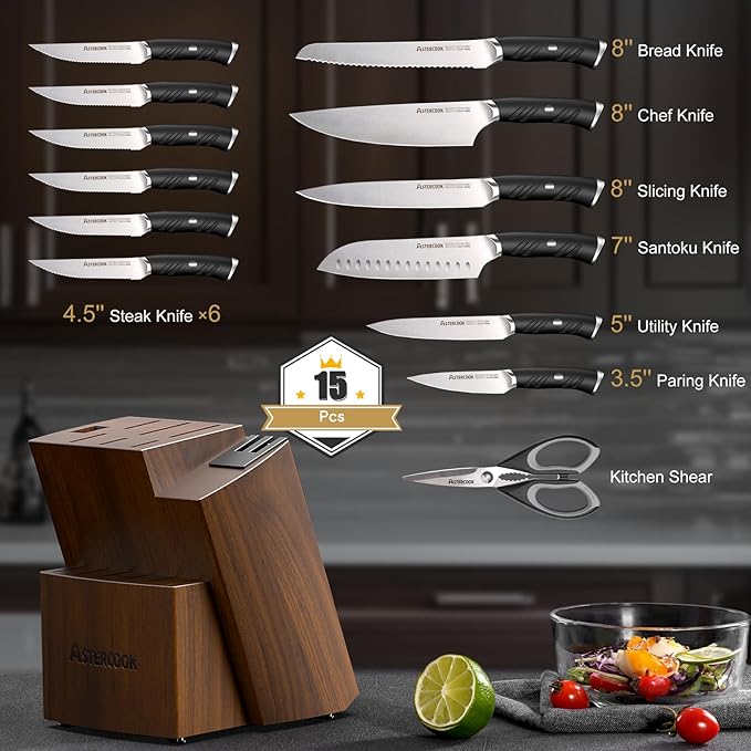 Astercook Knife Set, Kitchen Knives Set - Image 7