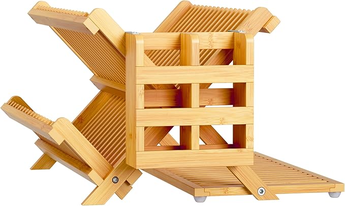 Greenual Bamboo Dish Drying Rack - Image 7