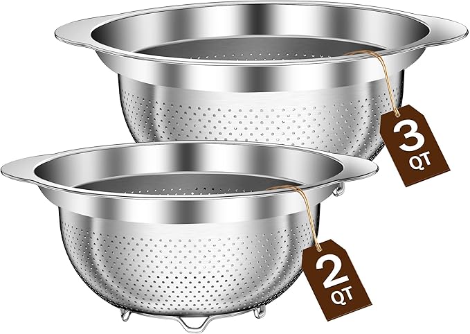 Stainless Steel Strainers for Kitchen, Stainless Steel Colander, Kitchen by STOCKPOT