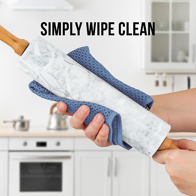 Zulay Kitchen 17-Inch Marble Rolling Pin - Image 7