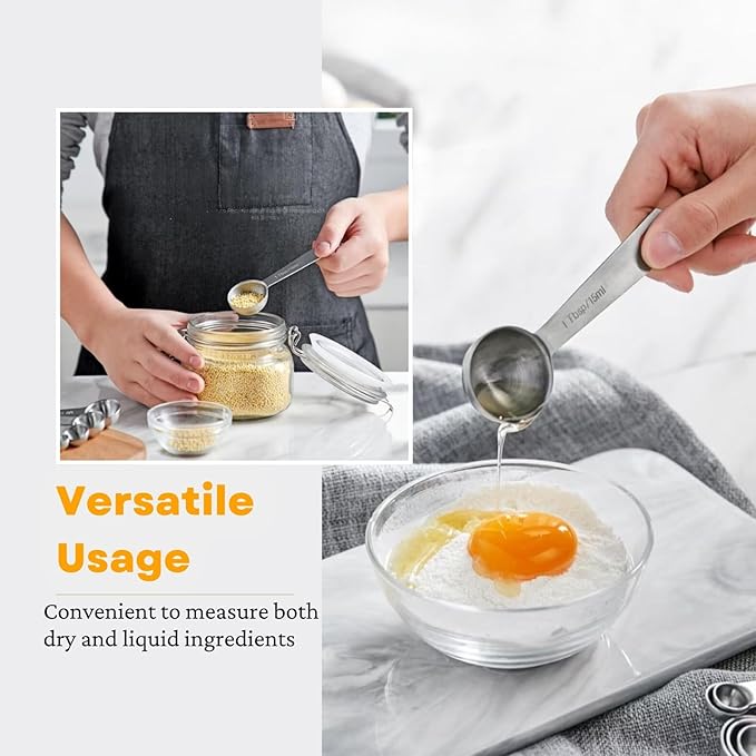 28 Pcs Stainless Steel Measuring Spoons Set - Image 2