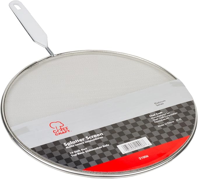 Chef Craft Select Splatter Screen, 10 inches in diameter, Stainless Steel - Image 2